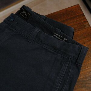 J.Crew Men’s Navy Chino Shorts, Waist 35 Inseam 7